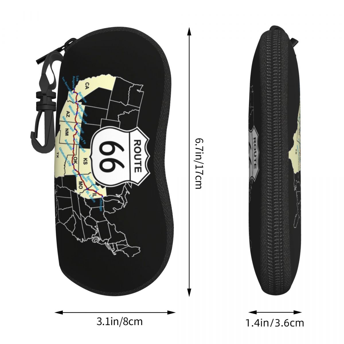 Custom Route 66 Map Shell Eyeg - Women Accessories Usa ulasan dan harga