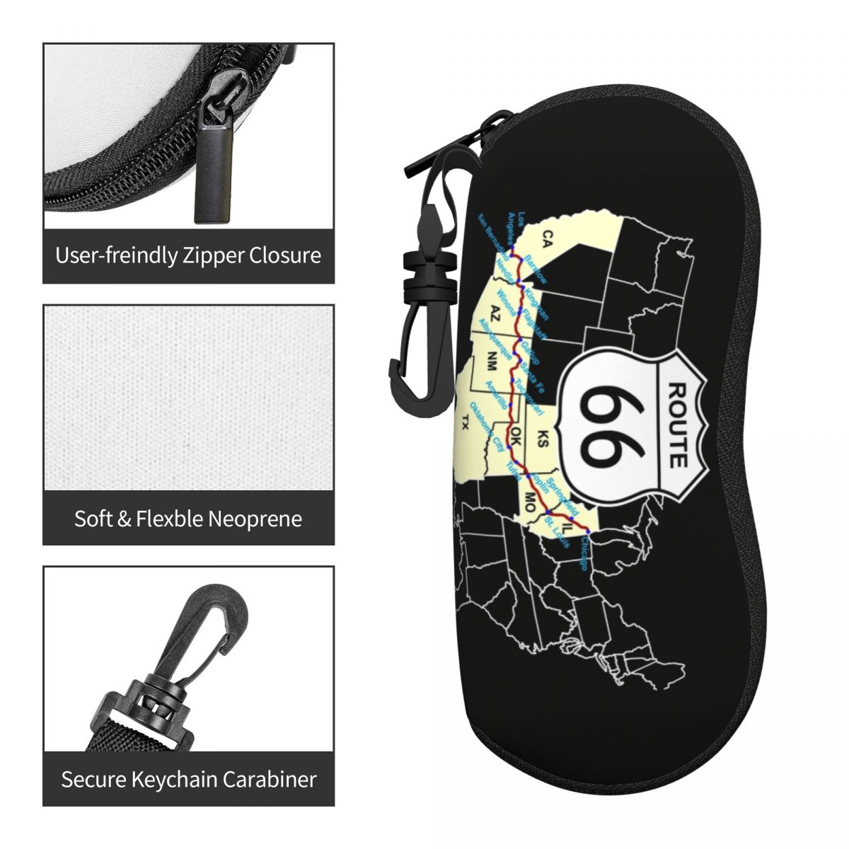 Custom Route 66 Map Shell Eyeg - Women Accessories Usa ulasan dan harga