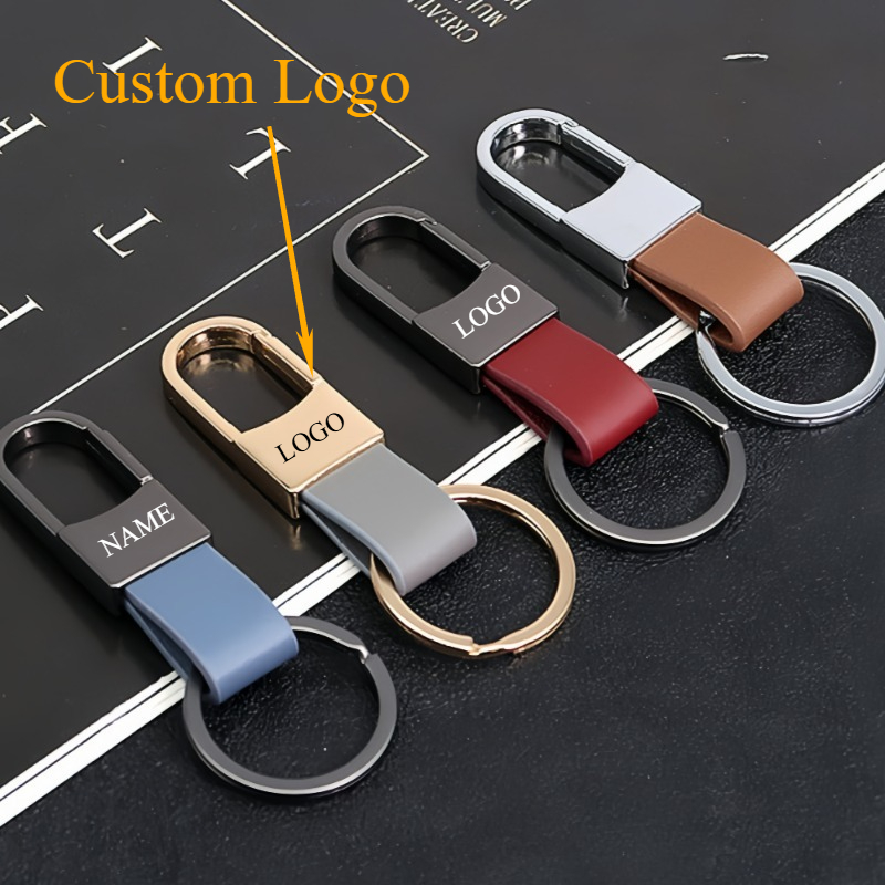 Fashion Leather Keychains Cust - Women Accessories Logo ulasan dan harga