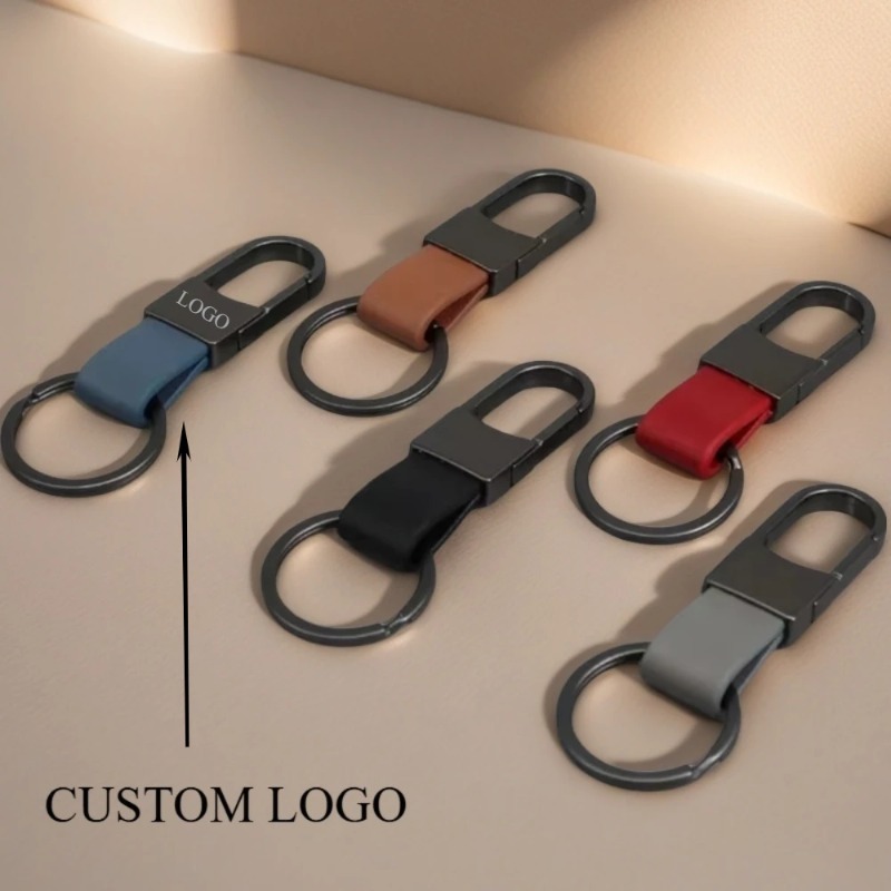 Fashion Leather Keychains Cust - Women Accessories Logo ulasan dan harga