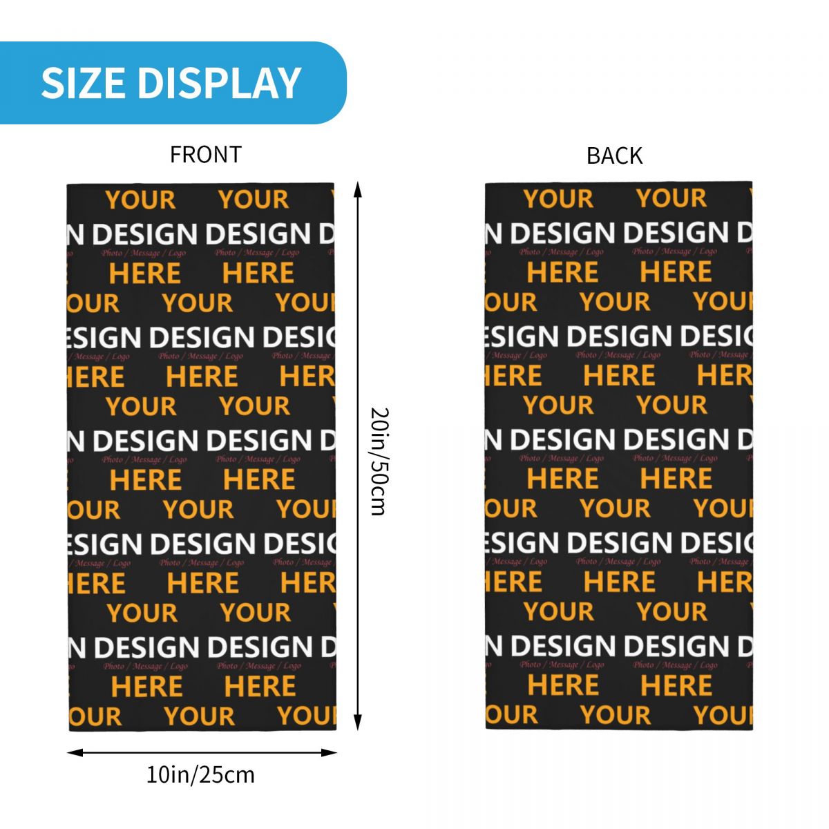 Custom Your Design Here Bandan - Women Accessories Logo ulasan dan harga