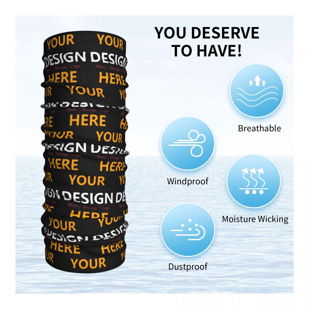Custom Your Design Here Bandan - Women Accessories Logo ulasan dan harga