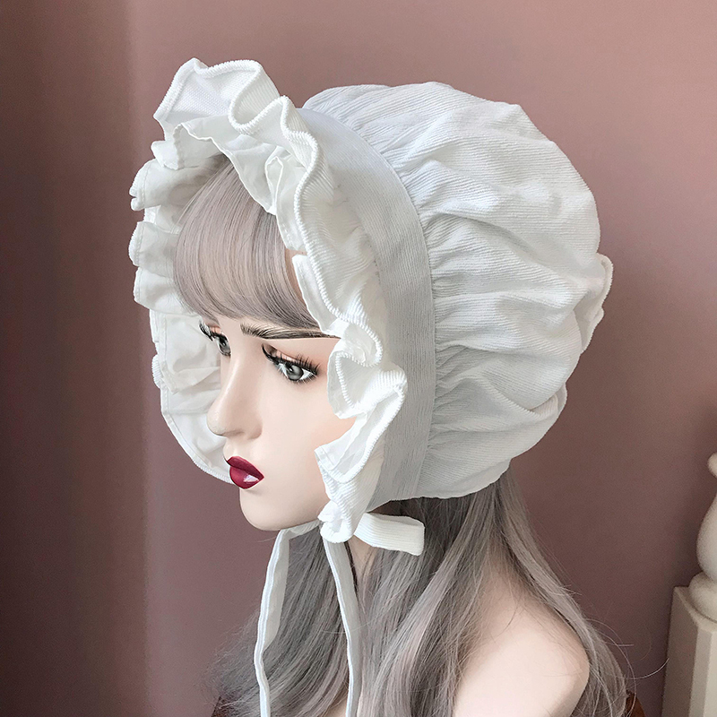 Maid Bonnet Hat Lolita Girl Co - Women'S Victorian Era Accessories ulasan dan harga