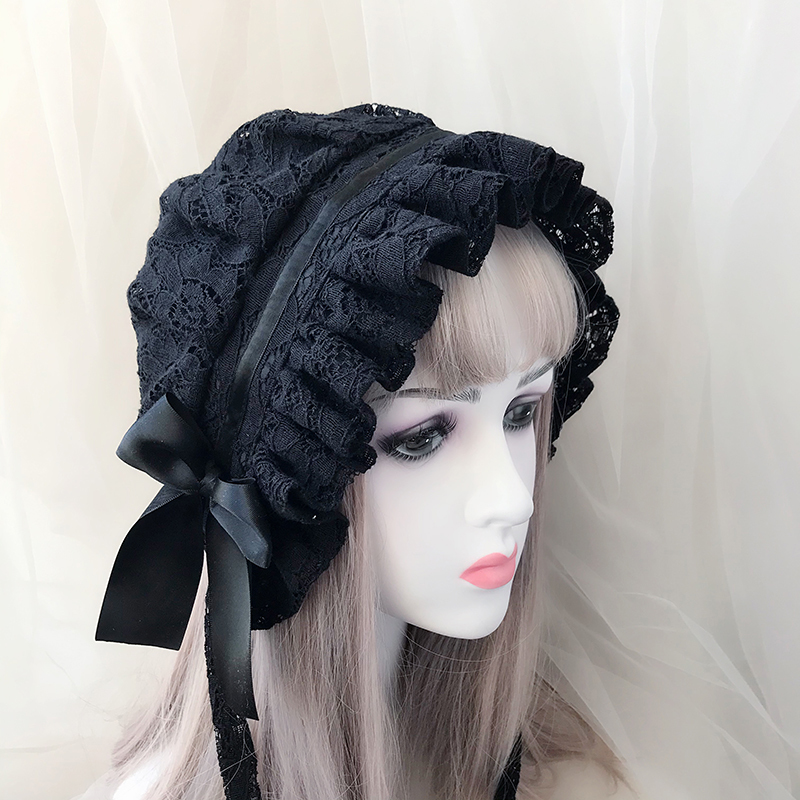 Retro Adjustable Lace Bonnet H - Women'S Victorian Era Accessories ulasan dan harga
