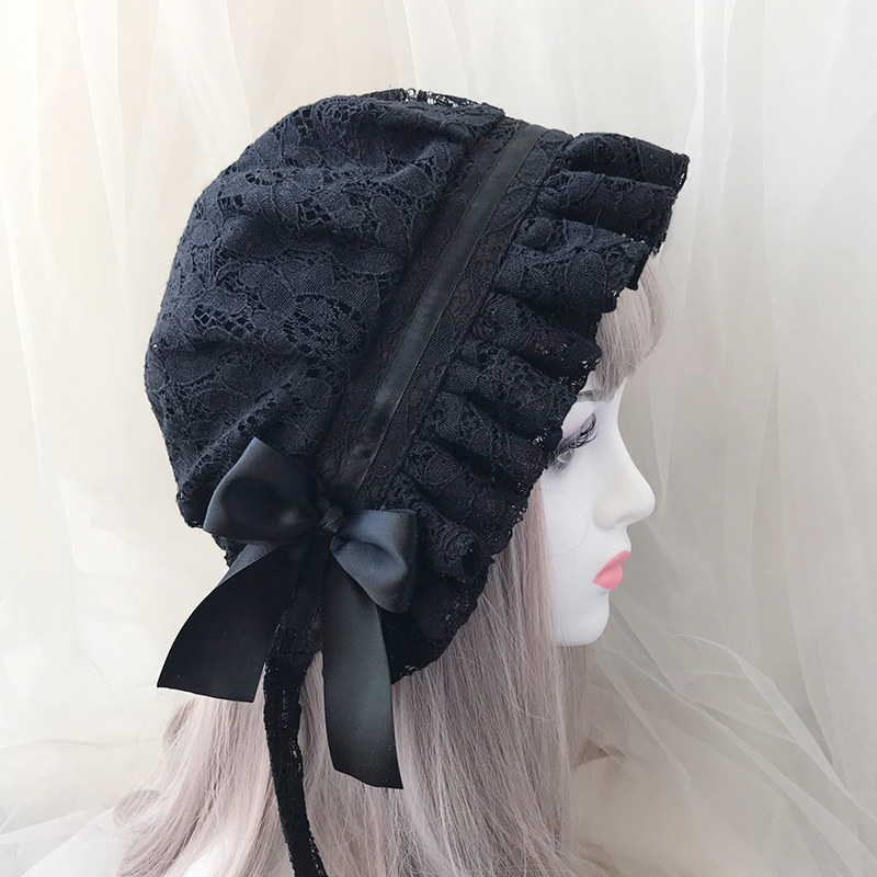 Retro Adjustable Lace Bonnet H - Women'S Victorian Era Accessories ulasan dan harga