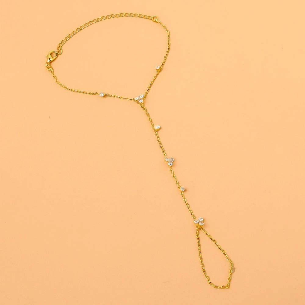 Crystal Fingerless Hand Chain  - Women'S Accessories Amazon ulasan dan harga