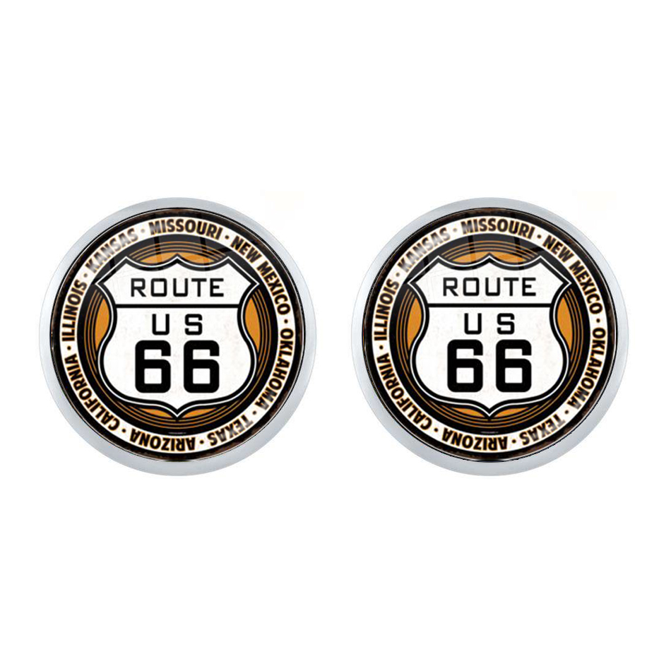 New Route US 66 Earrings 12mm  - Women Accessories Usa ulasan dan harga