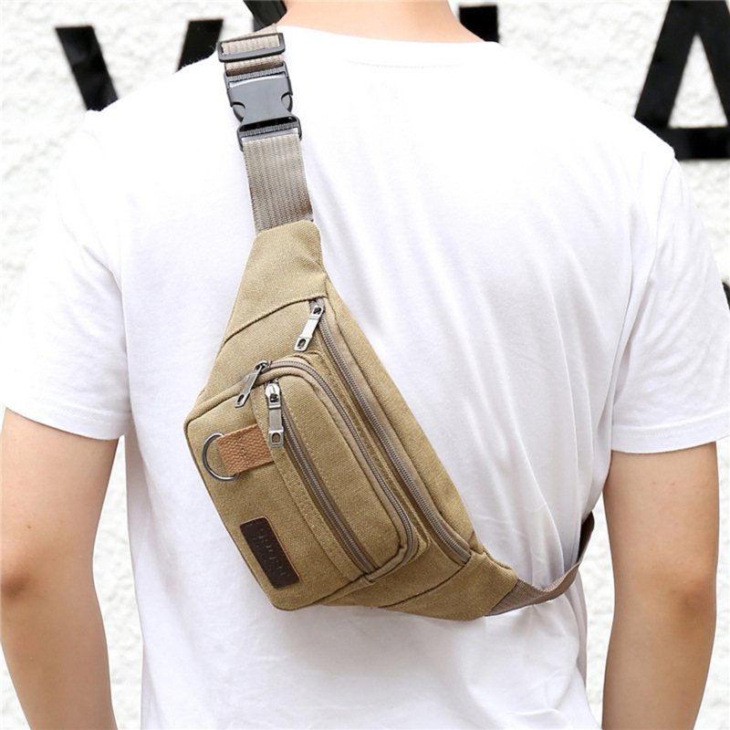 Chest Bag Canvas Waist Bag Wom - Women Accessories Pouch ulasan dan harga