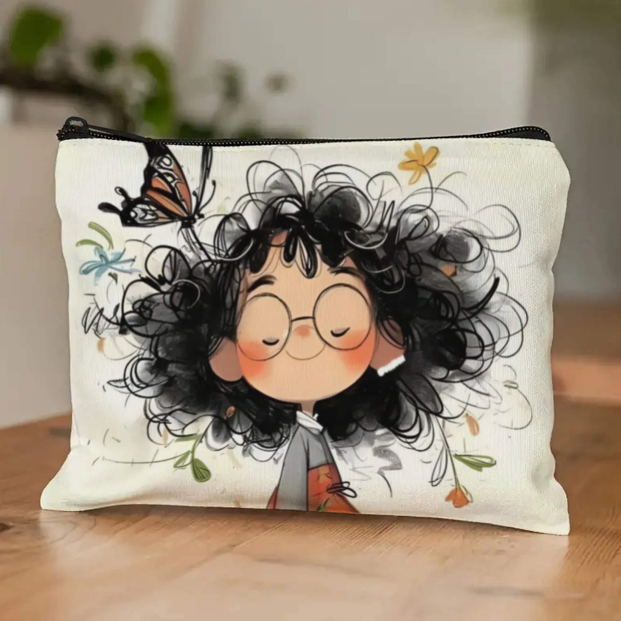 Cartoon Girl Makeup Bag Zipper - Women Accessories Pouch ulasan dan harga