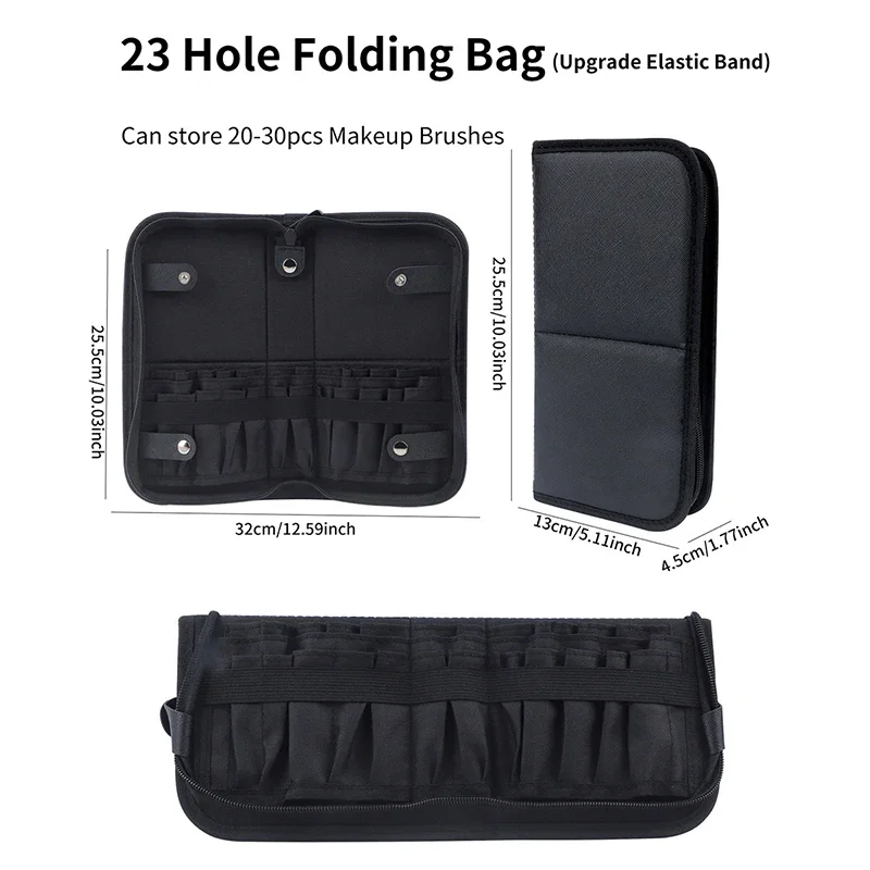 29/23 Holes Foldable Makeup Br - Women Accessories Pouch ulasan dan harga
