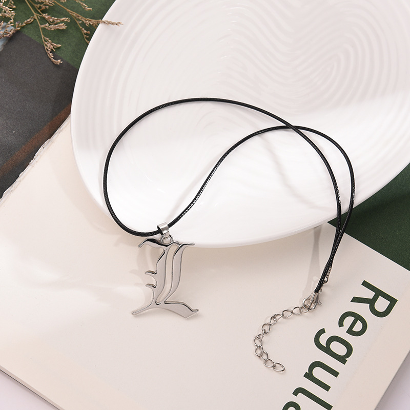 Anime Death Note L Logo Alloy  - Women Accessories Logo ulasan dan harga