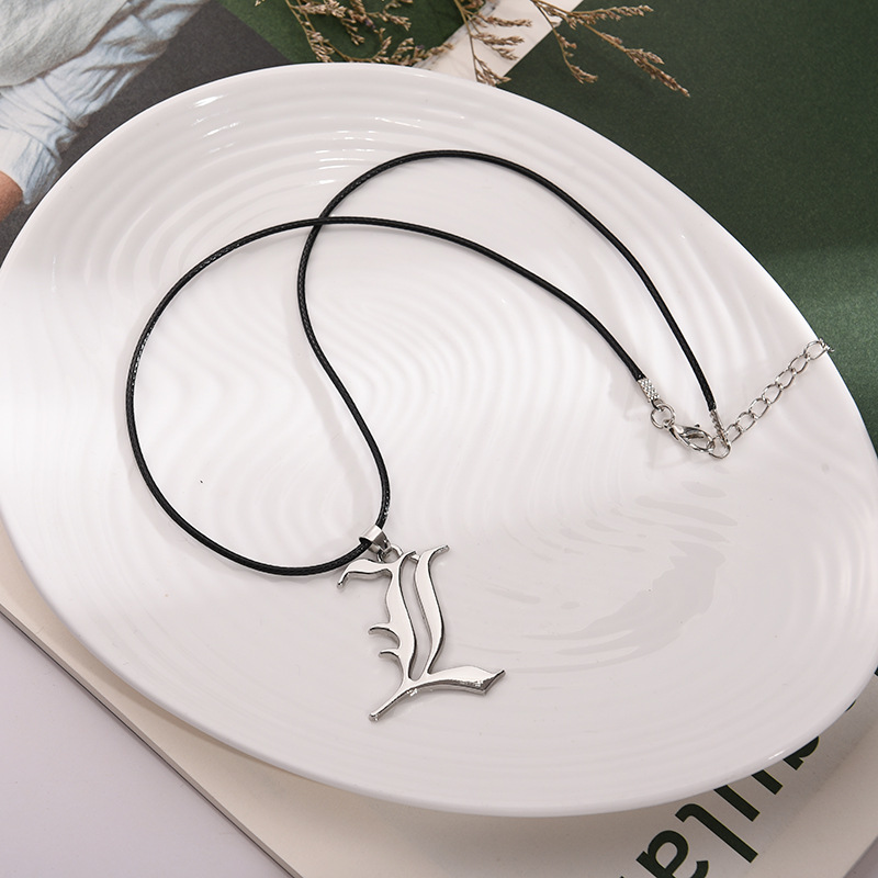 Anime Death Note L Logo Alloy  - Women Accessories Logo ulasan dan harga